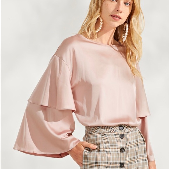 SHEIN Tops - Dusty Rose Solid Tunic Tee